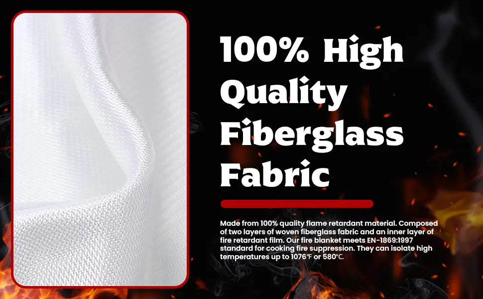 What Temperature are Fiberglass Fire Blankets Rated For