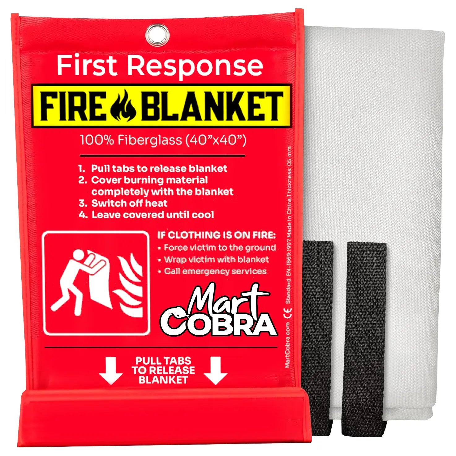 Mart Cobra 1 Pack Emergency Fire Blanket